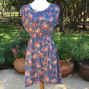 Angie Floral Summer Dress Size Large